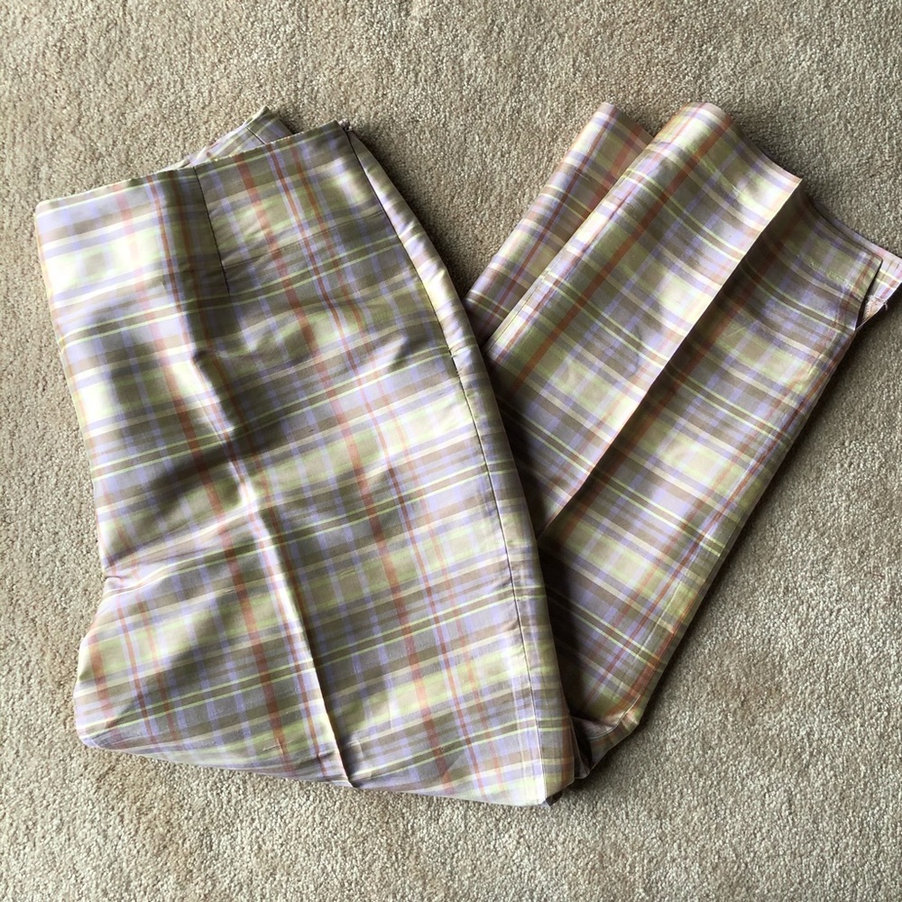 Willi Smith silk plaid pants